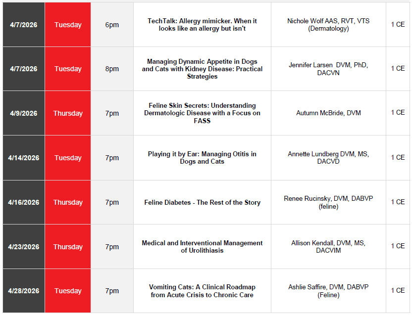 image0426 NEW and FREE Online CE with Royal Canin Live! April 2026